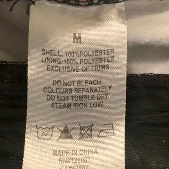 REASON shorts boys medium black red orange flames elastic waist polyester - Picture 7 of 7